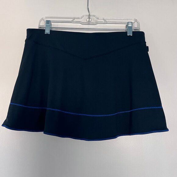 Nike Skort Black with Royal Blue Trim - Picture 3 of 7